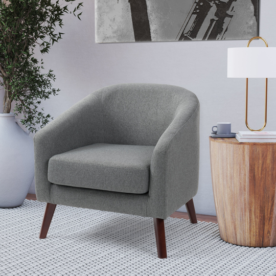Elwood Modern Tub Chair in Gray