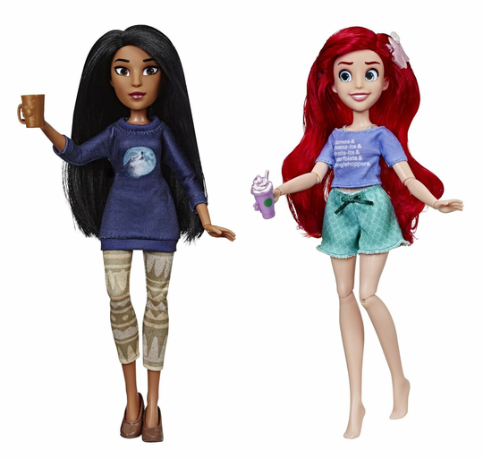 Disney Princess Ralph Breaks The Internet Movie Dolls Ariel and Pocahontas Do...