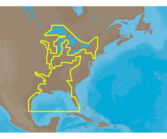 C-MAP MAX NA-M023 - U.S. Gulf Coast & Inland Rivers - C-Card