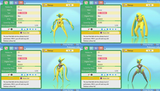 Ultra Shiny 6IV Deoxys Any/All Forms Pokemon Brilliant Diamond Shining Pearl