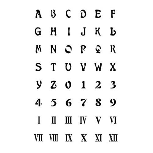 2 Sheet Alphabet Temporary Tattoo Stickers Lasting 1-2 Weeks Art Font English Le