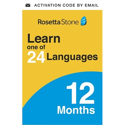 Download Rosetta Stone 12 month subscription Single Language