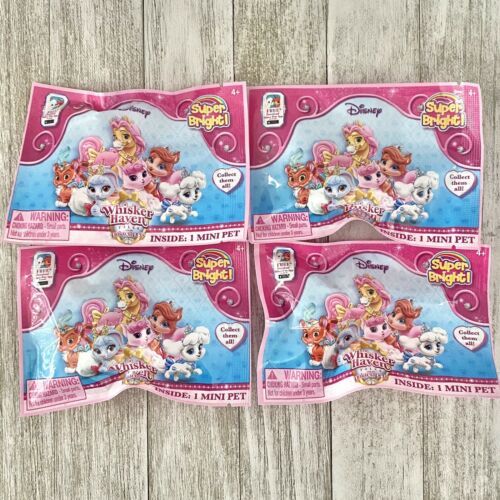 Lot of 4 Disney Whisker Haven Palace Pet Blind Bags Series 4 NEW