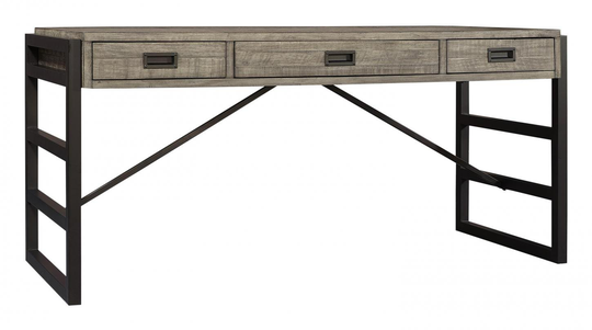 Rustic Gray Writing Desk - Grayson