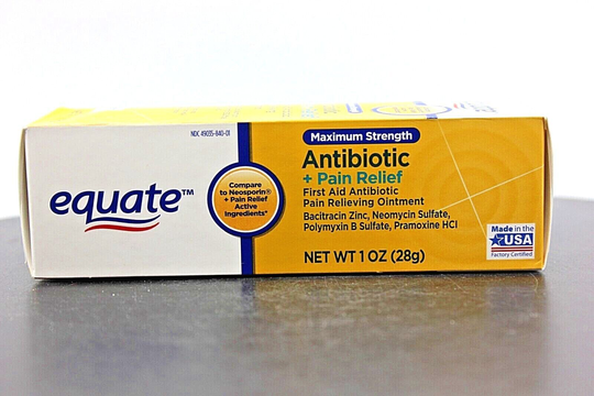 10 Pack! Equate Maximum Antibiotic & Pain Relief Ointment, 1oz each, Exp 08/2024