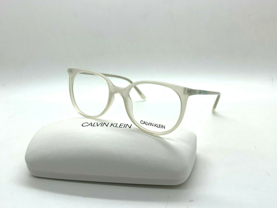 Calvin Klein CK 19508 101 MILKY WHITE 49-18-135MM Eyeglasses Frames / CASE SMALL