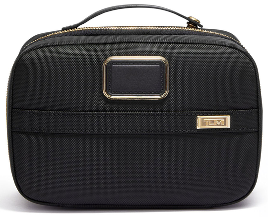 TUMI Alpha Black/Gold Split Travel Kit