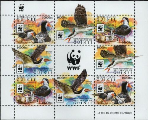 Skimmer Stamp Rynchops Flavirostris Bird Souvenir Sheet MNH #11528-11531