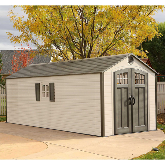 Lifetime Tan 8' x 20' Outdoor Shed