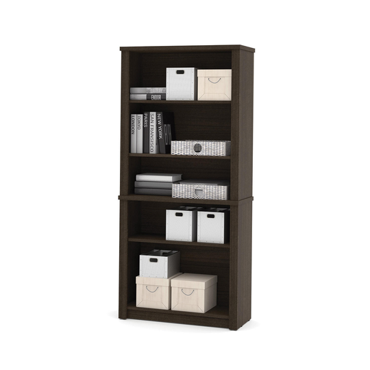 Bestar Embassy OfficePro 60000 Modular Bookcase, Dark Chocolate