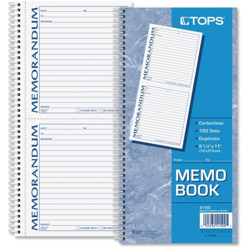 TOPS Memorandum Forms Book