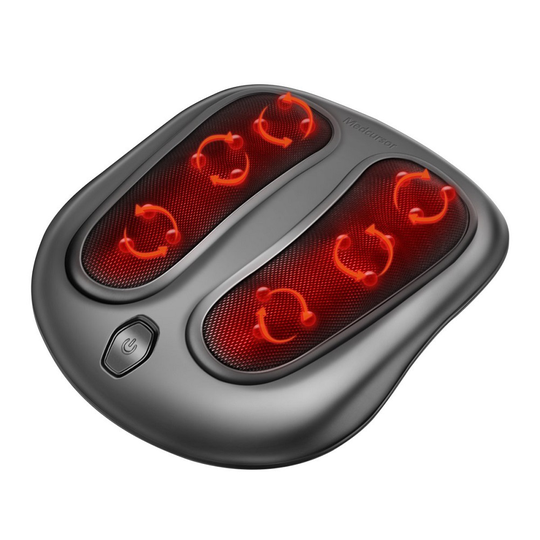 Medcursor Shiatsu Foot Massager W/ Built-in Infrared Home and Office Use Black