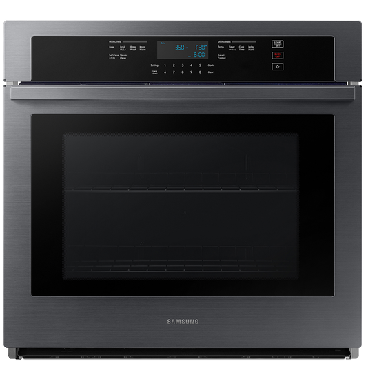 Samsung 30" Fingerprint Resistant Black Stainless Steel Smart Single Wall Oven