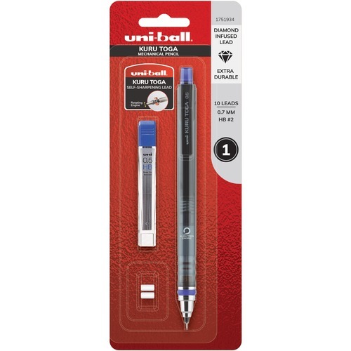 uni-ball KuruToga Mechanical Pencil, 0.5 mm Starter Set