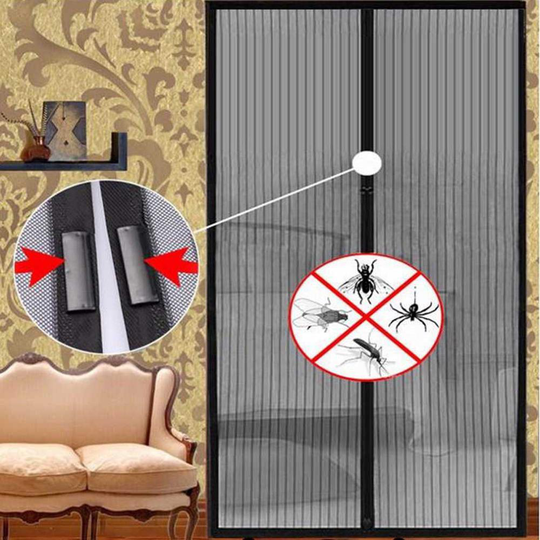 Door Curtain Magnet Mosquito Net Magnetic Curtain Fly Insect Screen Auto Closin