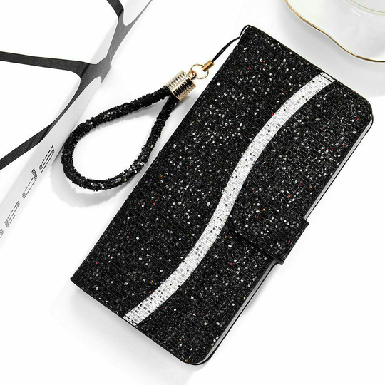 Shiny Bling Sequins Wallet Case for Samsung