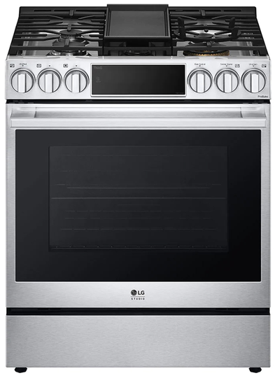 LG STUDIO 6.3 Cu. Ft. Stainless Steel Smart Wi-Fi Dual Fuel Slide-In Range With ProBake Convection And EasyClean