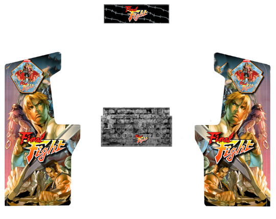 ARCADE1UP Legacy,ARCADE 1UP Final Fight ARCADE DESIGN Artwork Vinyl Graphics