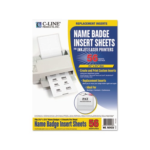 Name Badge Inserts