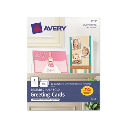 Textured Half-Fold Greeting Cards