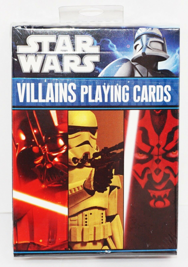 DISNEY STAR WARS - MULTIPLE CHARACTERS VILLAINS PLAYING CARDS CARTAMUNDI 2011