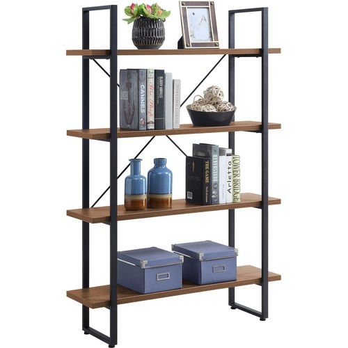 Lorell SOHO 4-Shelf Metal Frame Bookcase