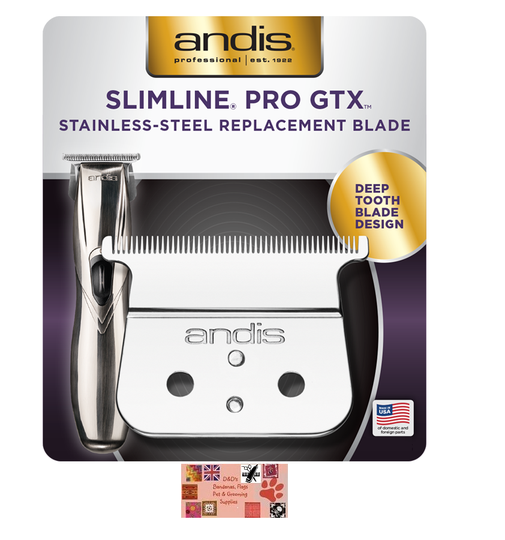 ANDIS Replacement T-Blade for Model # D8 32690 Slimline Pro GTX Trimmer Clipper