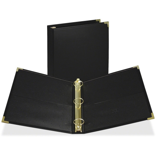 Samsill Leatherlike Classic Collection 1-1/2" Round Ring Binder