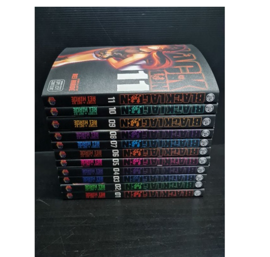 Black Lagoon Rei Hiroe Manga Anime Comic Volume 1-11 English Comic DHL EXPRESS