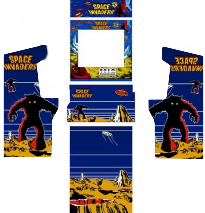 ARCADE1UP Legacy, ARCADE 1UP spaace Invaders ARCADE DESIGN/Cabinet Artwork