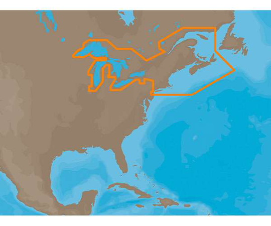 C-MAP MAX NA-M026 - Great Lakes & The Maritimes - C-Card