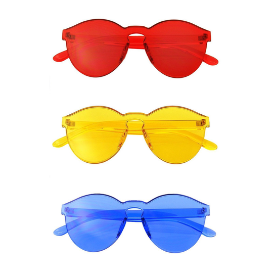 Paquet De Lunettes Soleil En A Faisceaux 3 Paires Rouge Hommes Femmes EE01