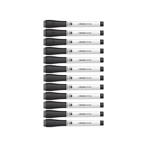Medium Point Low-Odor Dry-Erase Markers with Erasers