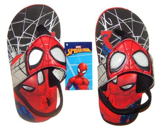 SPIDER-MAN Light-Up Flip Flops Sandals & Yo-Yo NWT Size 7-8, 9-10, 11-12 or 13-1