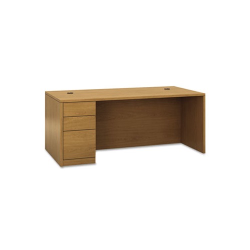 10500 Series L Workstation Left Pedestal Desk with Full-Height Pedestal