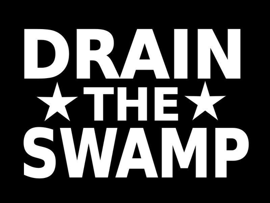TRUMP DRAIN THE SWAMP Vinyl Decal Car Truck Window Sticker CHOOSE SIZE COLOR