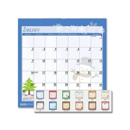 100% Recycled Seasonal Wall Calendar