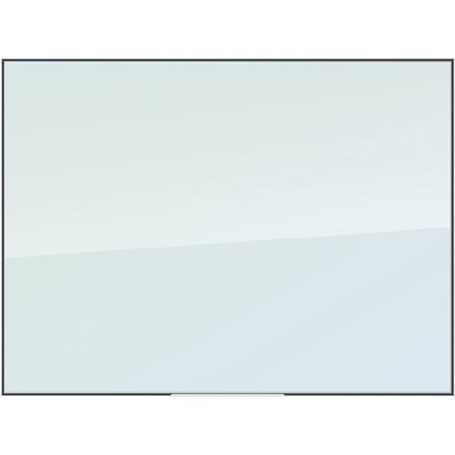 U Brands Glass Dry Erase Board, Only for use with HIGH Energy Magnets, 35" x 47" , White Frosted Surface, White Aluminum Frame (2826U00-01)