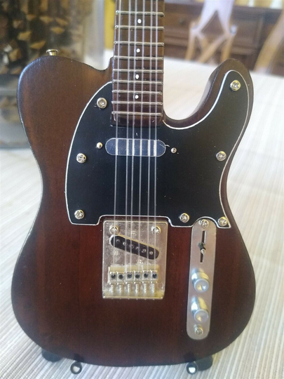 George harrison-fender telecaster again rose 1:4 scale ~ guitar replica axe h...