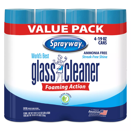 Sprayway Glass Cleaner (19 oz cans, 4pk)