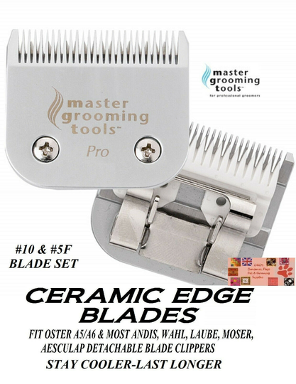 MGT PRO Edge CERAMIC 10&5F(5FC) Blade Fit Oster A5 A6,Andis AGC MBG DBLC Clipper
