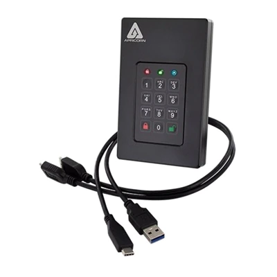 Apricorn 2TB USB 3.1 Apricorn Aegis Fortress portable external hard drive