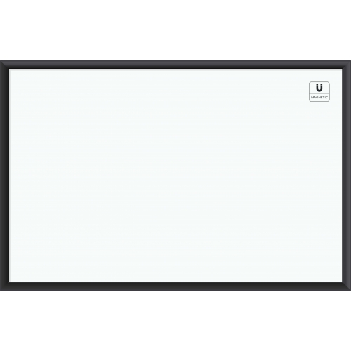 U Brands Magnetic Dry Erase Board, 36 x 24 Inches, Black Aluminum Frame