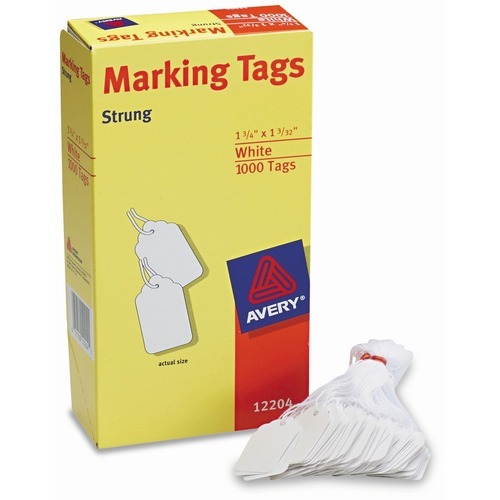 Avery Marking Tags, Strung, 1-3/4