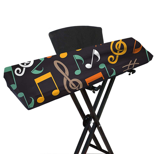 Piano Keyboard Cover For 61/88 Key (Not Have Opening For Music Sheet Stand), Str