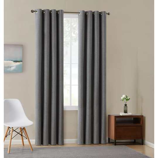 Total Blackout Window Panel Pairs-Grey 52x108