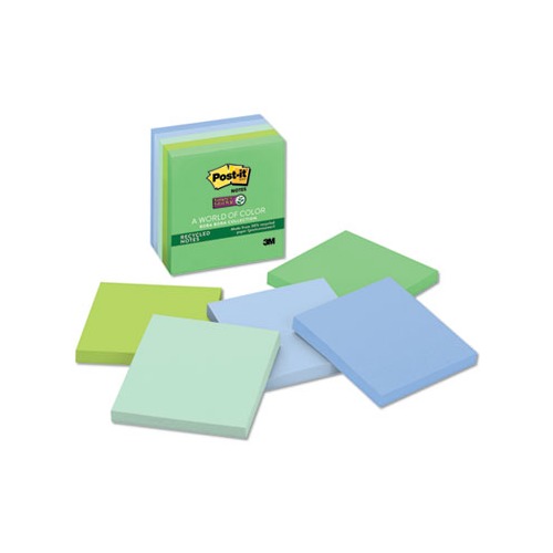 Recycled Notes in Bora Bora Colors