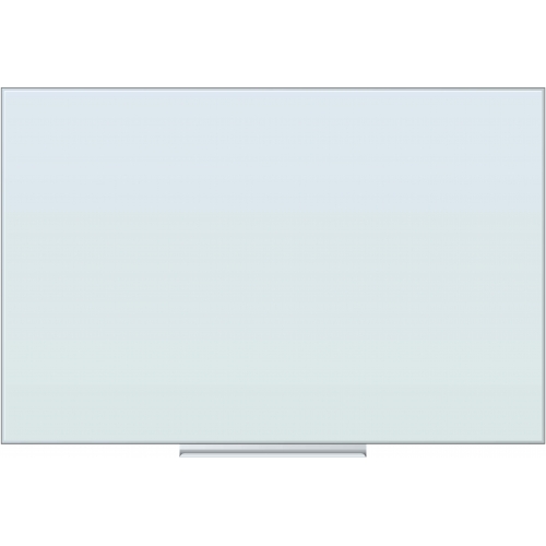 U Brands Floating Glass Dry Erase Board, 36 x 24 Inches, White Frosted Surface, Frameless