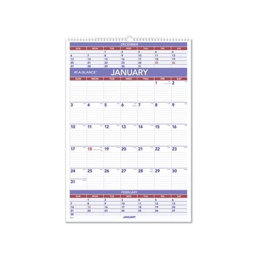 Three-Month Wall Calendar