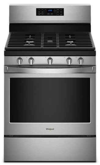Whirlpool 5 cu ft Gas Range - Stainless Steel